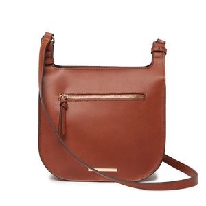 Steve Madden Saddle Faux Leather Crossbody Bag